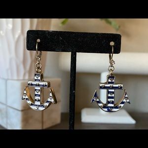 NWOT Betsey Johnson Anchor Earrings